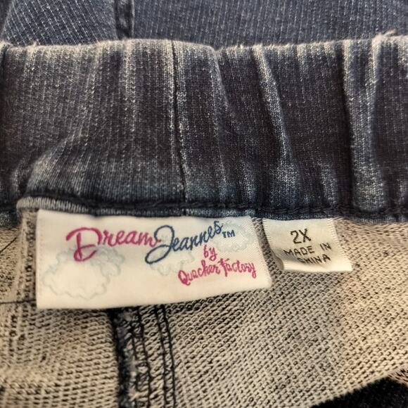 Quacker Factory Dream Jeannes Capri Crop Jean Pants - Picture 8 of 8